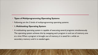 Comprehensive Overview of Multiprogramming and Time Sharing Operating ...