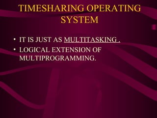 Types of os ppt | PPT