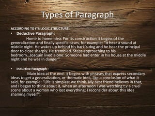 Types of paragraph | PPTX