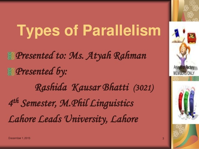 types of parallelism types of parallelism