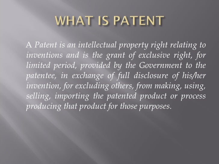 Types of patents