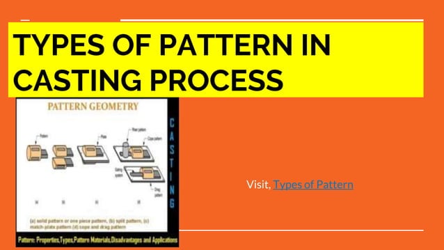 Types of Pattern in Casting Process | PPT