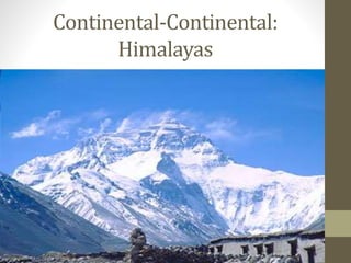 Continental-Continental:
Himalayas
 