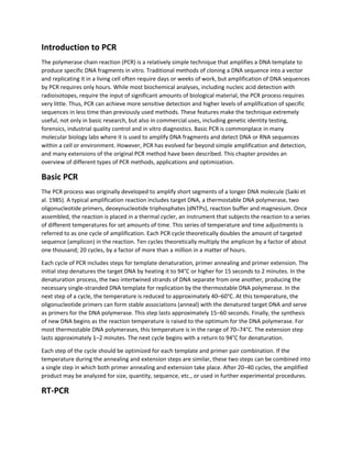 Types of pcr and applications | PDF