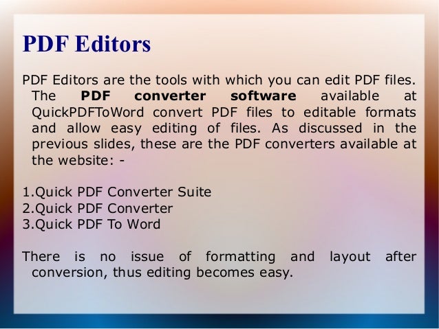 Types Of Pdf Software Available At Quick Pdf Toword Types Of Pdf Software Available At Quick Pdf Toword
