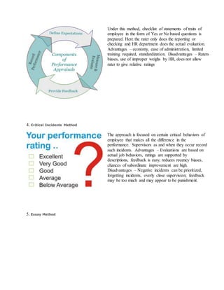 Types of performance appraisal system