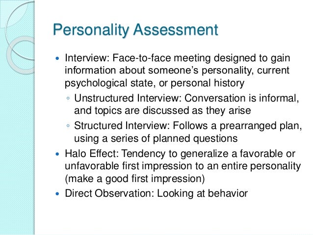 types of personality tests
