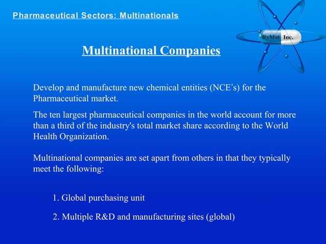 Types of Pharmaceutical Companies Serving The Pharmaceutical Industry