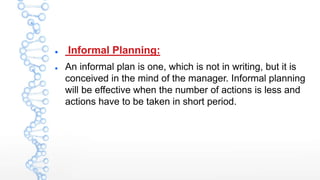 Types of planning | PPTX