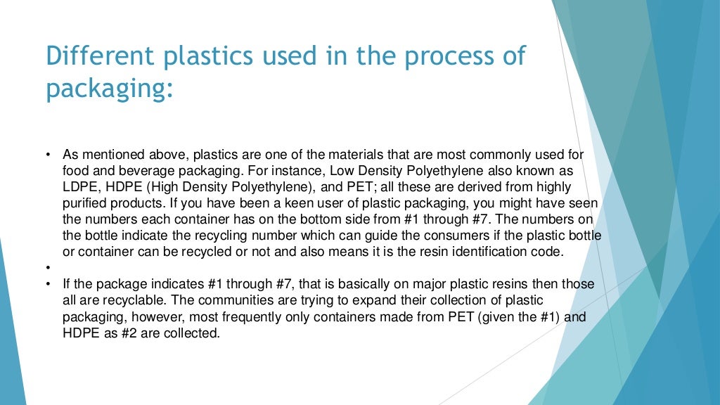 Types of plastic food packaging and safety!