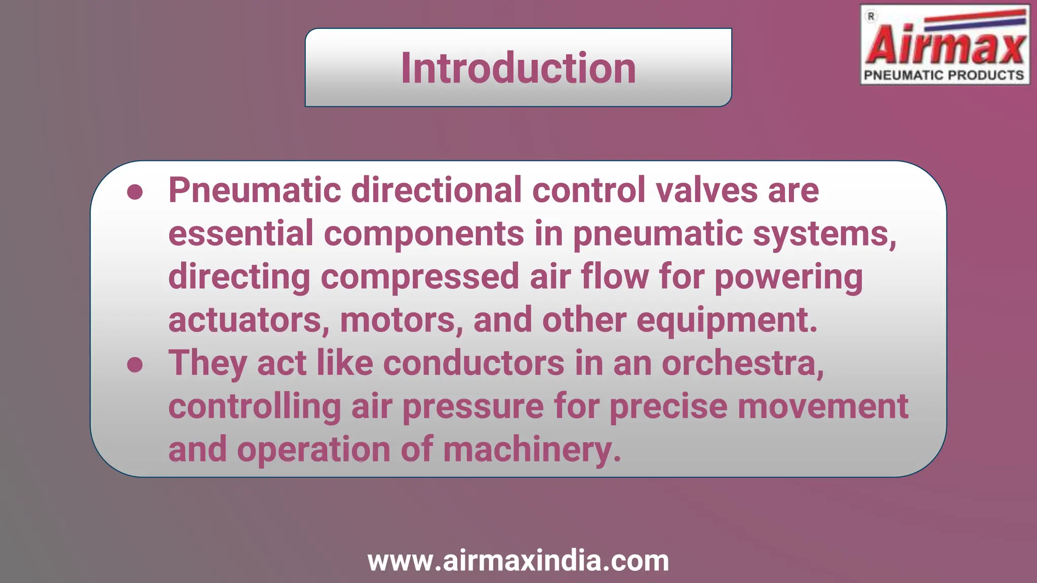 Types of Pneumatic Directional Control Valves and Their Applications | PPTX