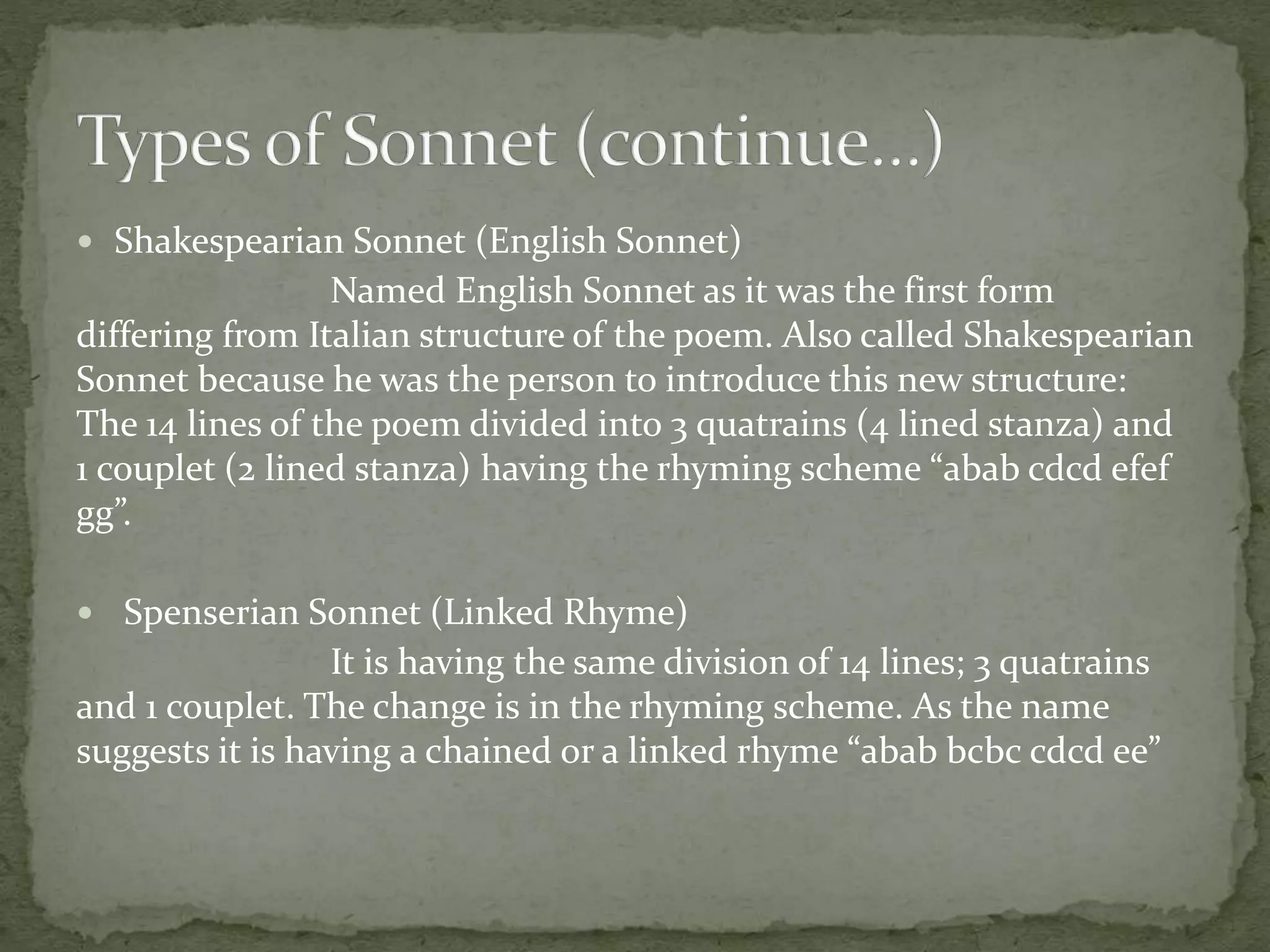 Types of poetry | PPTX