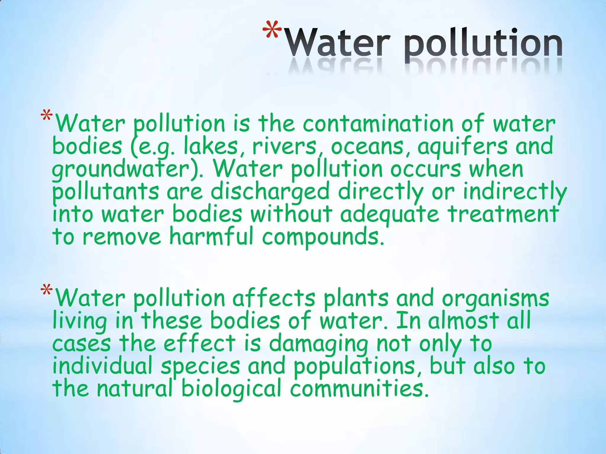 Pollution Overview Types of pollution | PPTX