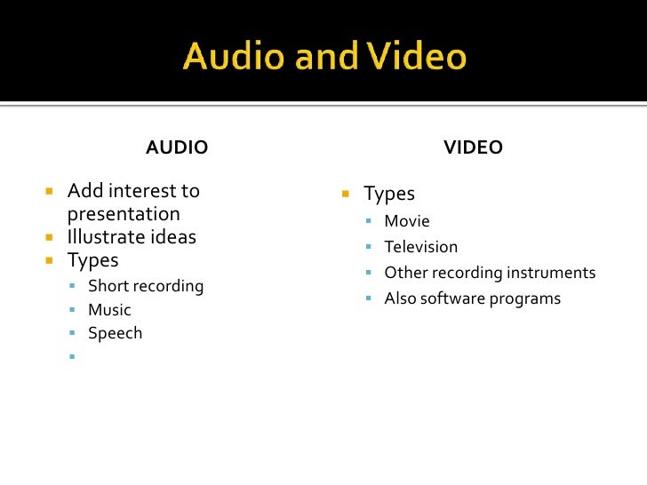types of presentation aids presentation aids