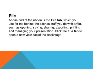 Types of presentation+file+home