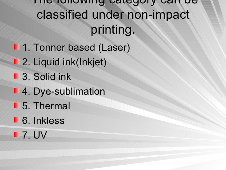 impact printer example Impact printer & non impact printer || computer science || lecture.