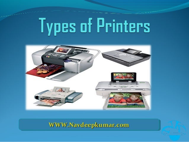 types of printers types of printers