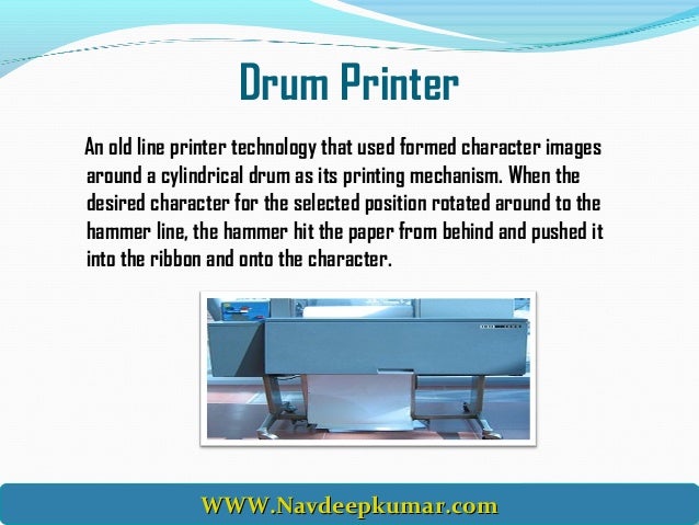types of line printer