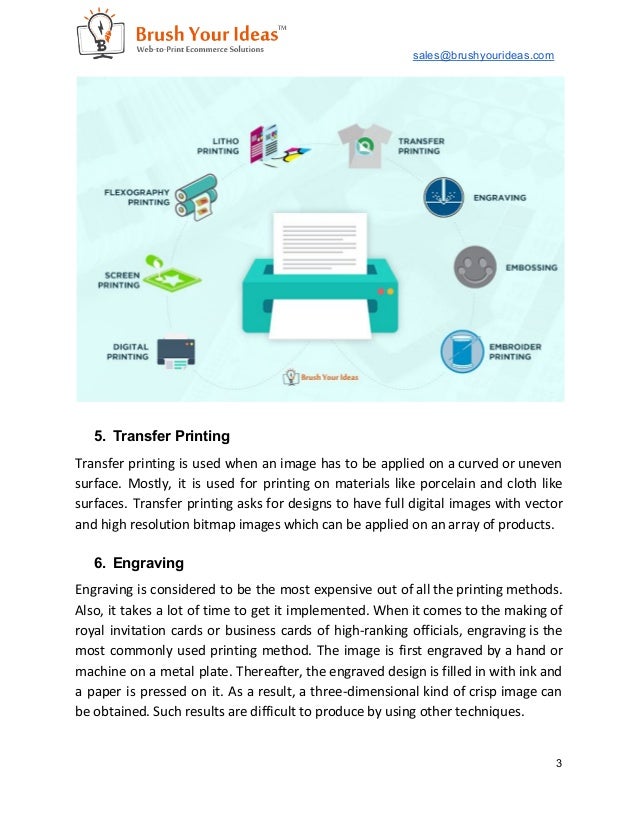 Types of Printing Techniques for toPrint Industry you need to know