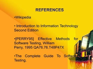 Types of program testings and errors | PPTX