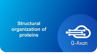 Structural
organization of
proteins
 