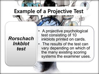 Types Of Psychological Test PPTX