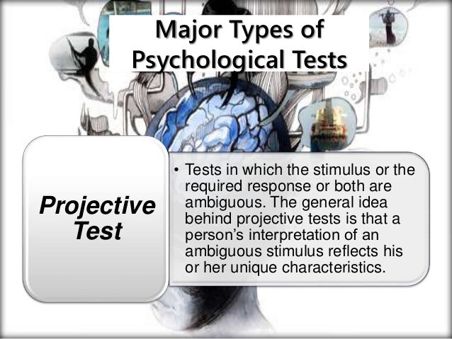 Types of psychological test