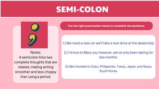 Less Punctuation Types of Punctuations and When to Use Them Education Presentation in ...