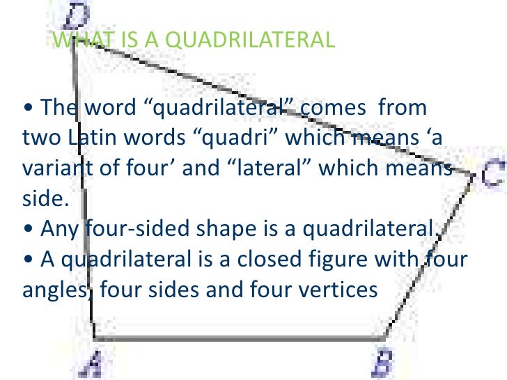Types Of Quadrilaterals And Its Properties Group 4