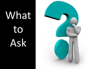 What
 to
Ask
 