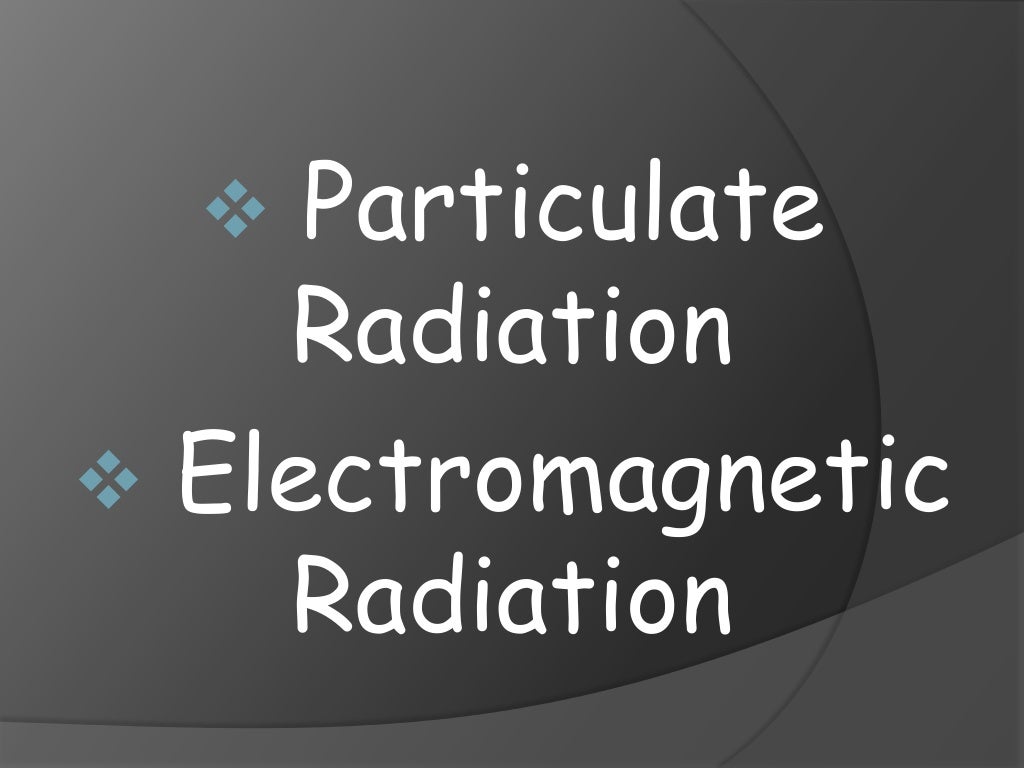 Types Of Radiation