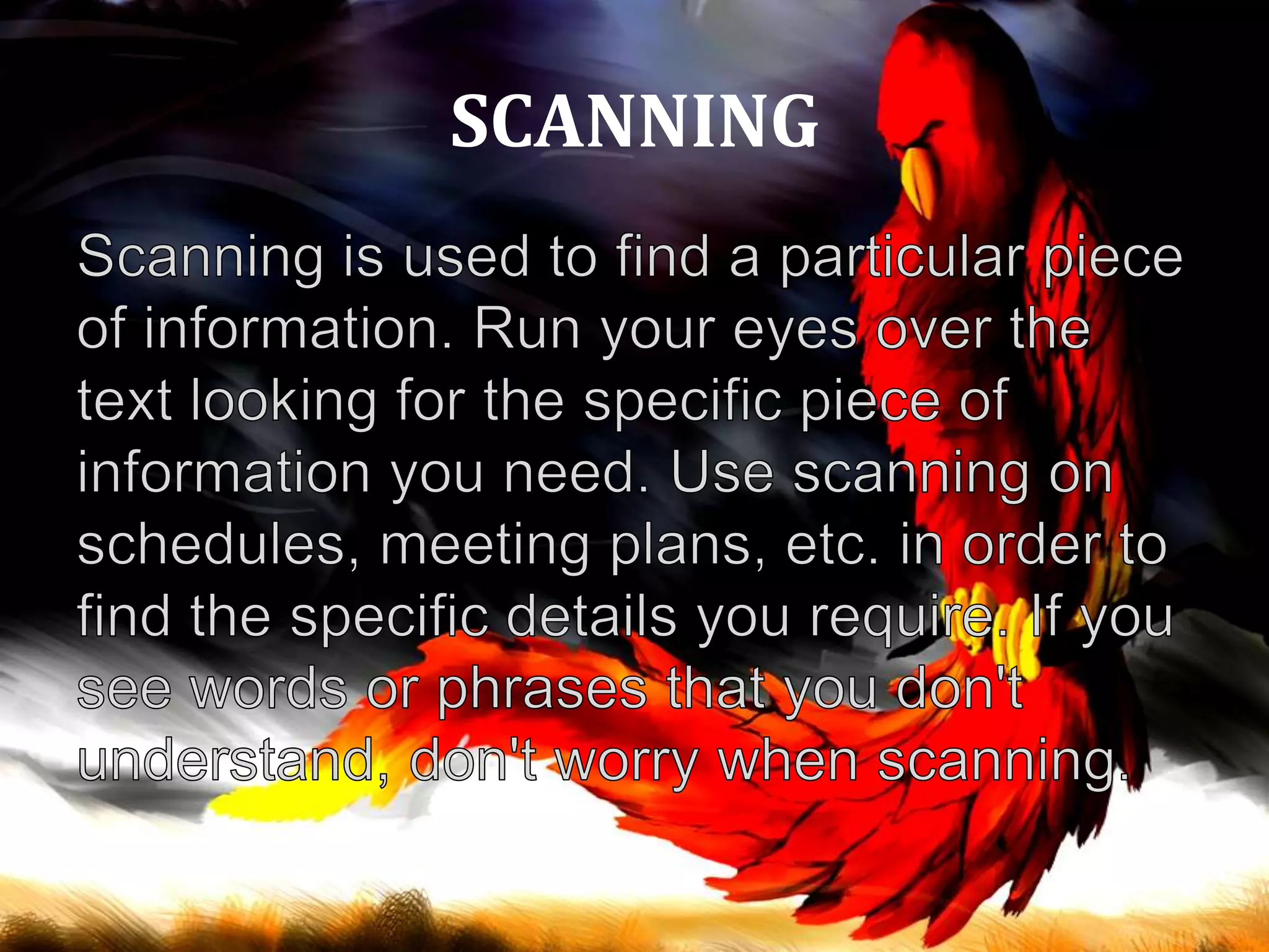 SCANNING