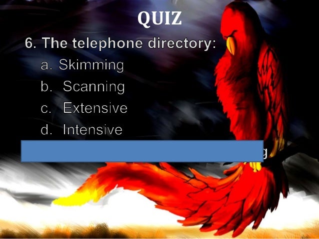 Types of reading Slide 17