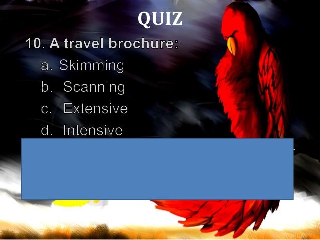 Types of reading Slide 21