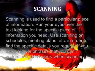 SCANNING
 