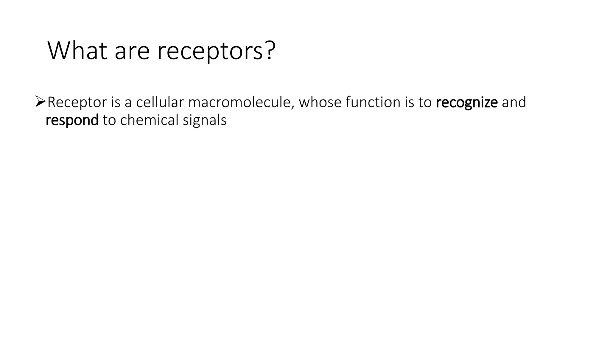 Types of receptors | PPTX