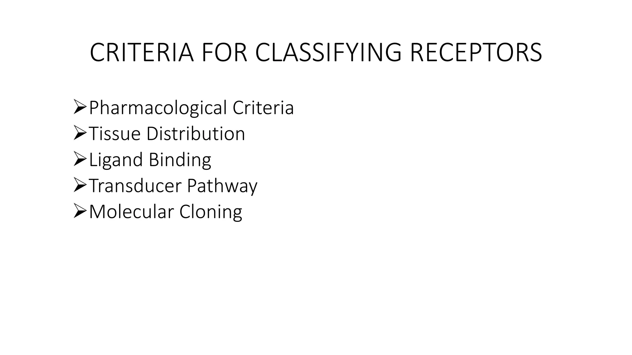 Types of receptors | PPTX