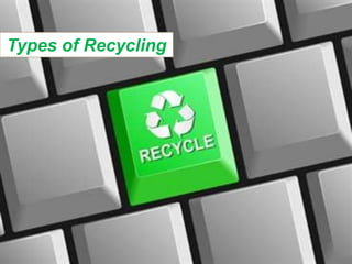 Types of Recycling
 