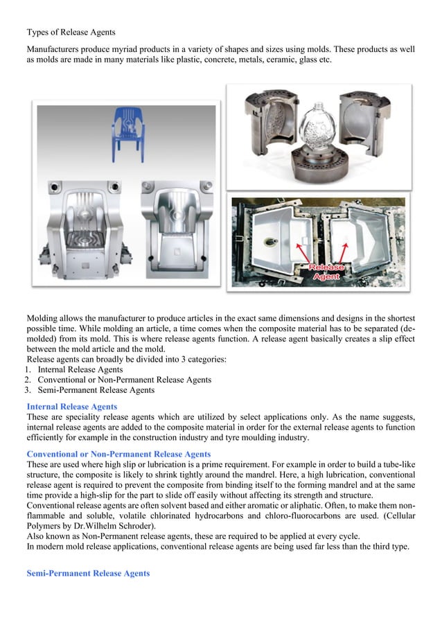 Types of release agents PDF