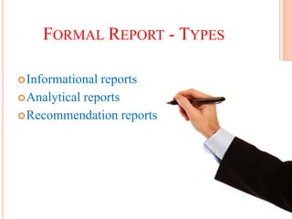 different types of report writing