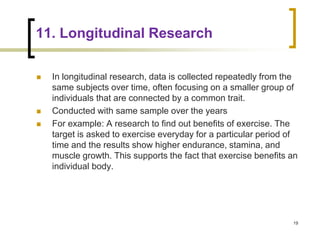 Longitudinal Exercise Study Types of Research.pptx