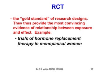Types of Research Designs RS Mehta | PPSX