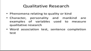 Types of research 