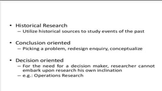 Types of research 
