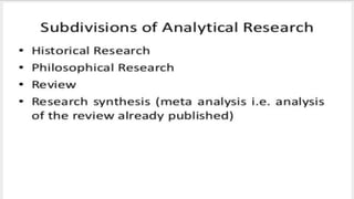 Types of research 