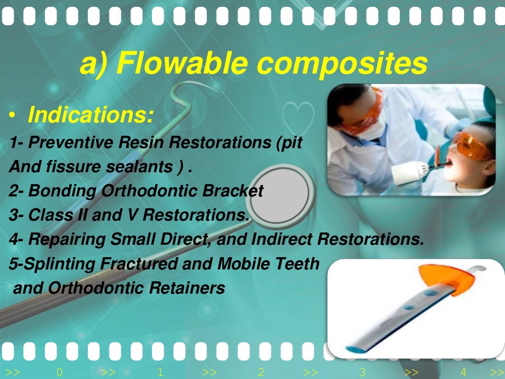 Types of resin composites by students at ahram canadian university