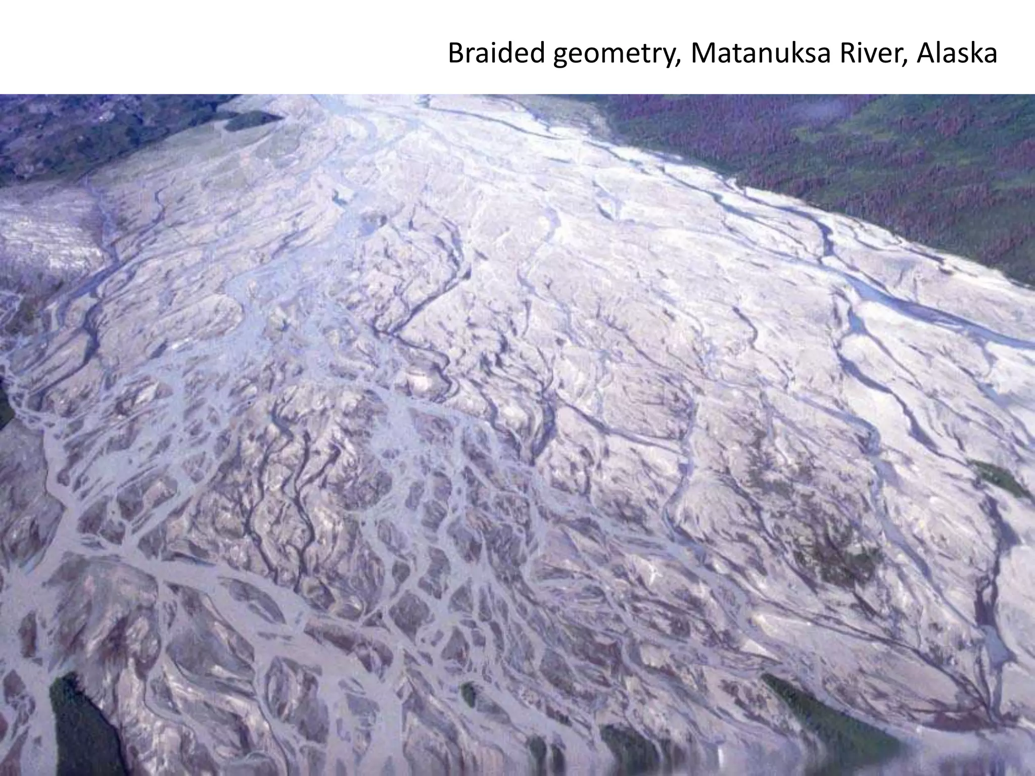 Braided geometry, Matanuksa River, Alaska
 