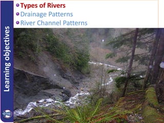 Learningobjectives Types of Rivers
Drainage Patterns
River Channel Patterns
 