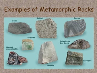 Examples of Metamorphic Rocks 