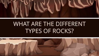 Types of Rocks Educational Presentation in Brown and White Cartoon ...